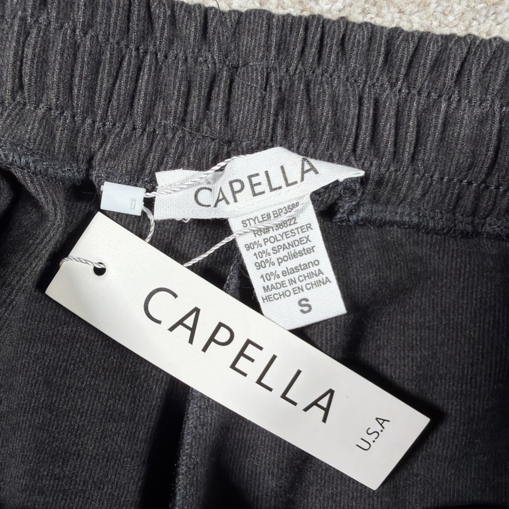 Capella Womens Jogger Sweatpants Small Gray Workout Gym Athleisure Comfort NEW - Picture 3 of 9